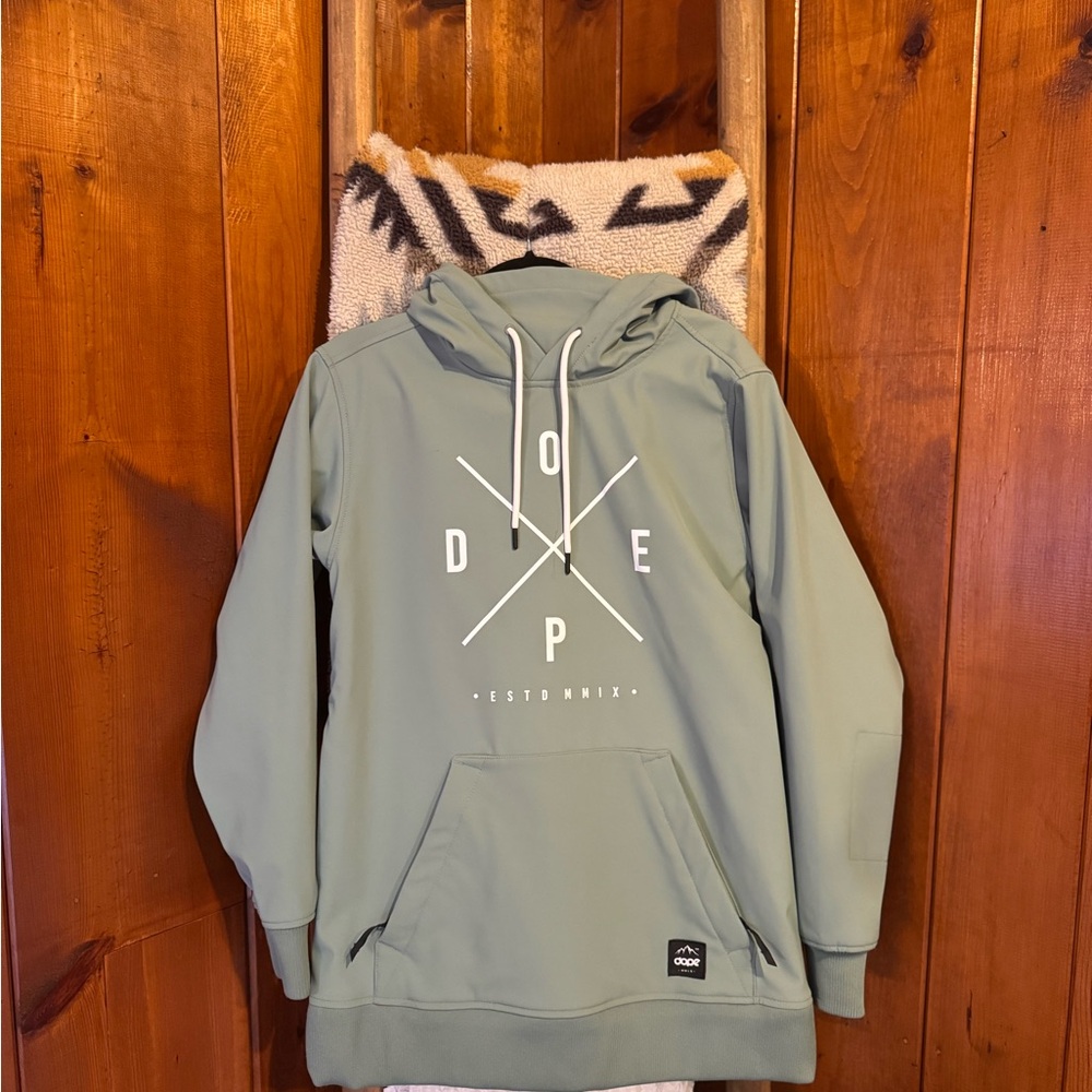 DOPE | XS | Women’s Ski Hoodie | FADED GREEN